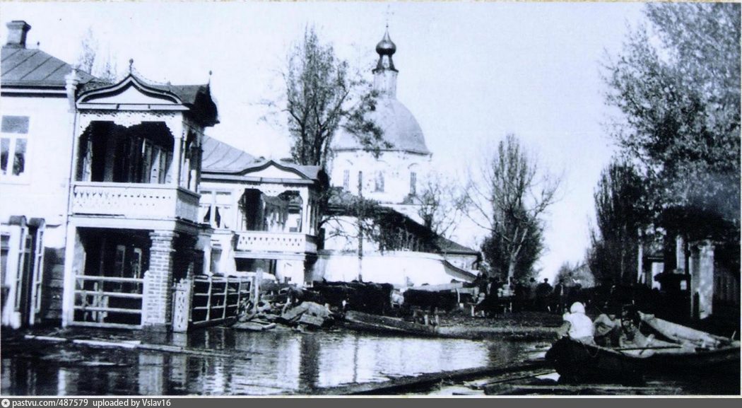 Старочеркасская. Наводнение в станице Старочеркасской. Весна 1917 года